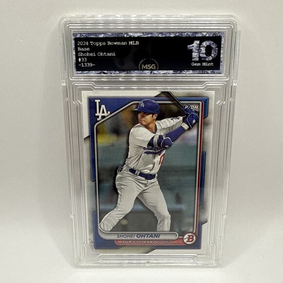 SHOHEI OHTANI 2024 Bowman #33 LA DODGERS MVP GRADED 10 GEM MINT - Picture 1 of 2